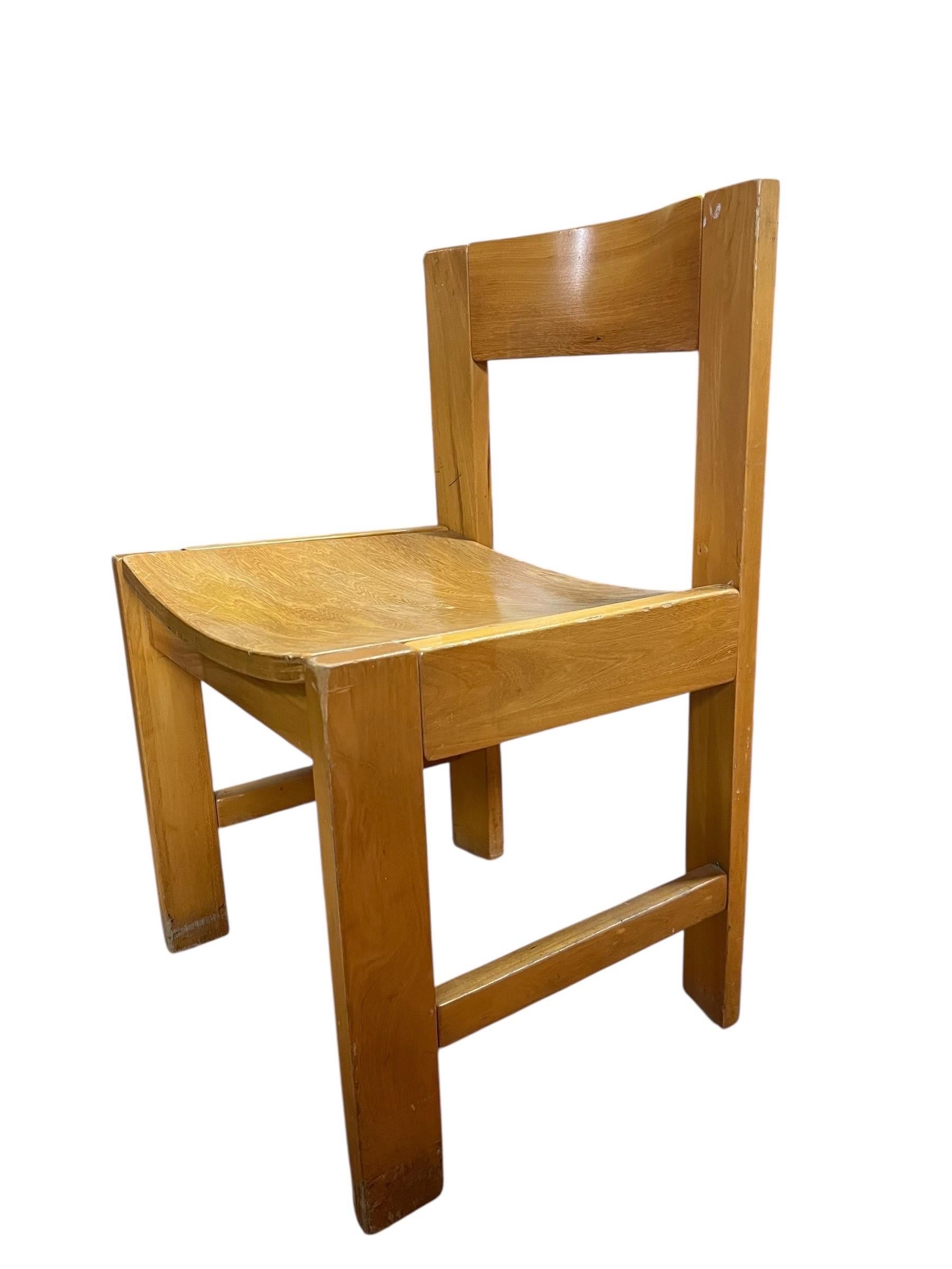 Vintage Thonet Silla con Asiento de Silla de Arce - Juego de 6 en venta 4