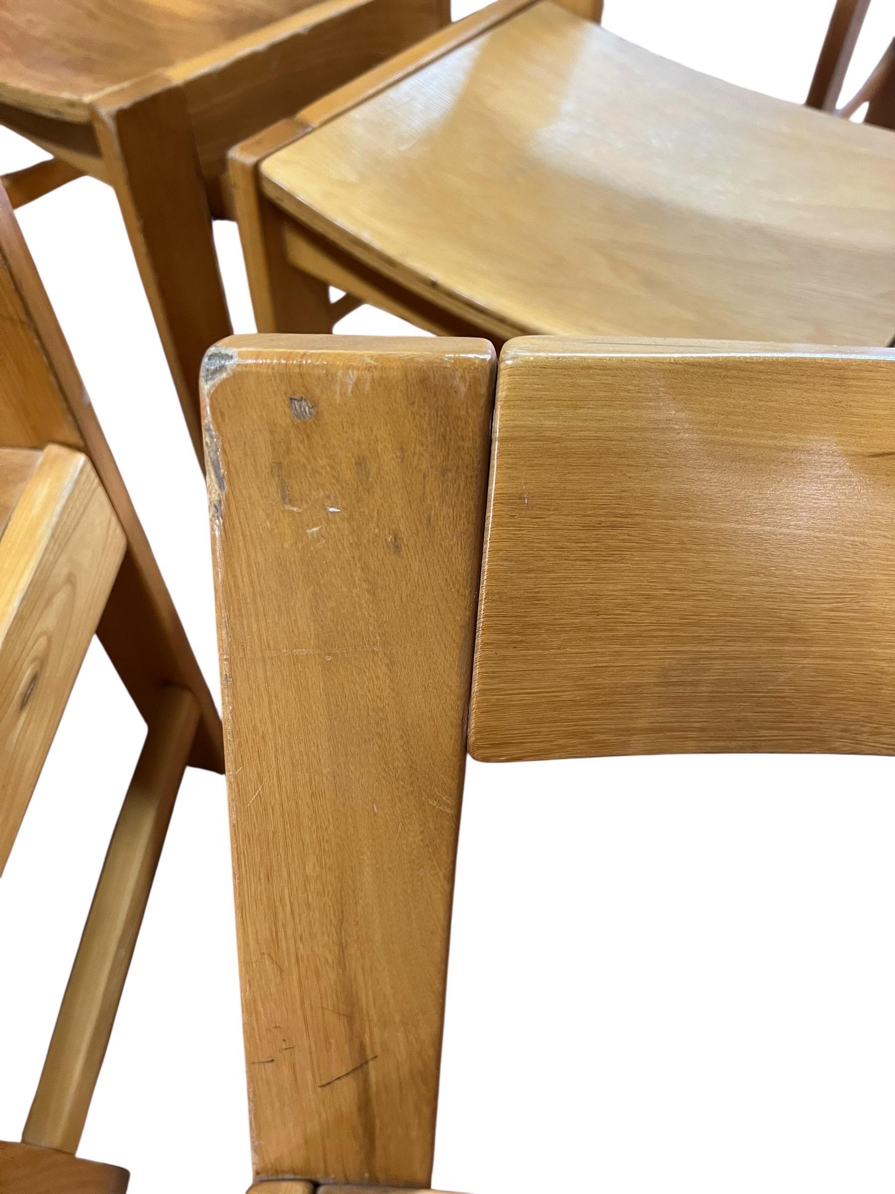 Vintage Thonet Silla con Asiento de Silla de Arce - Juego de 6 en venta 5