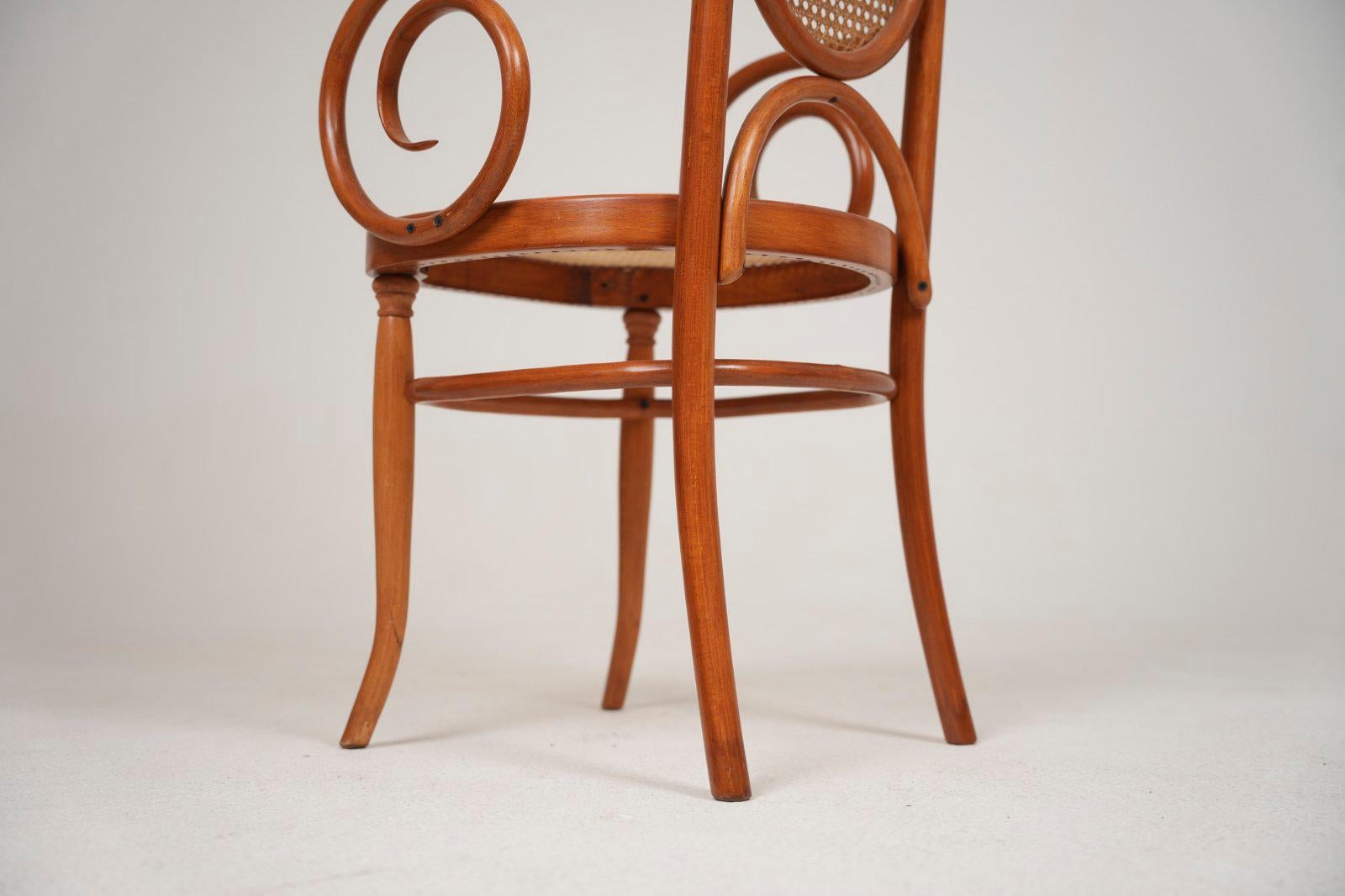 Vintage Thonet No 17 Armchair 1970s For Sale at 1stDibs