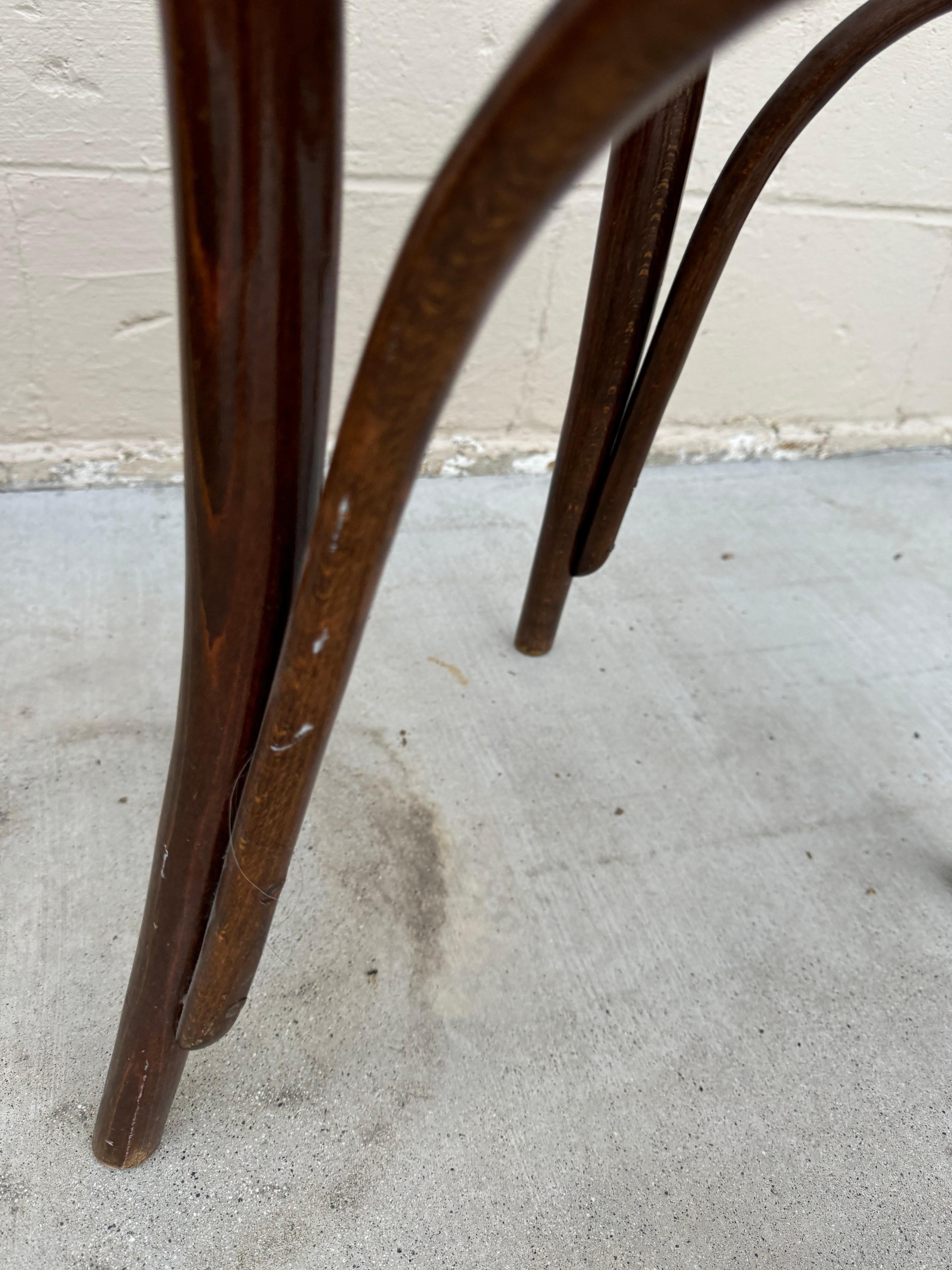 Vintage Thonet Style Bentwood Chair With Cane Seating For Sale 2