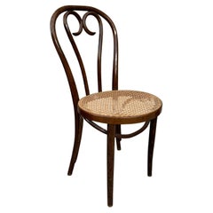 Vintage Thonet Style Bentwood Chair With Cane Seating