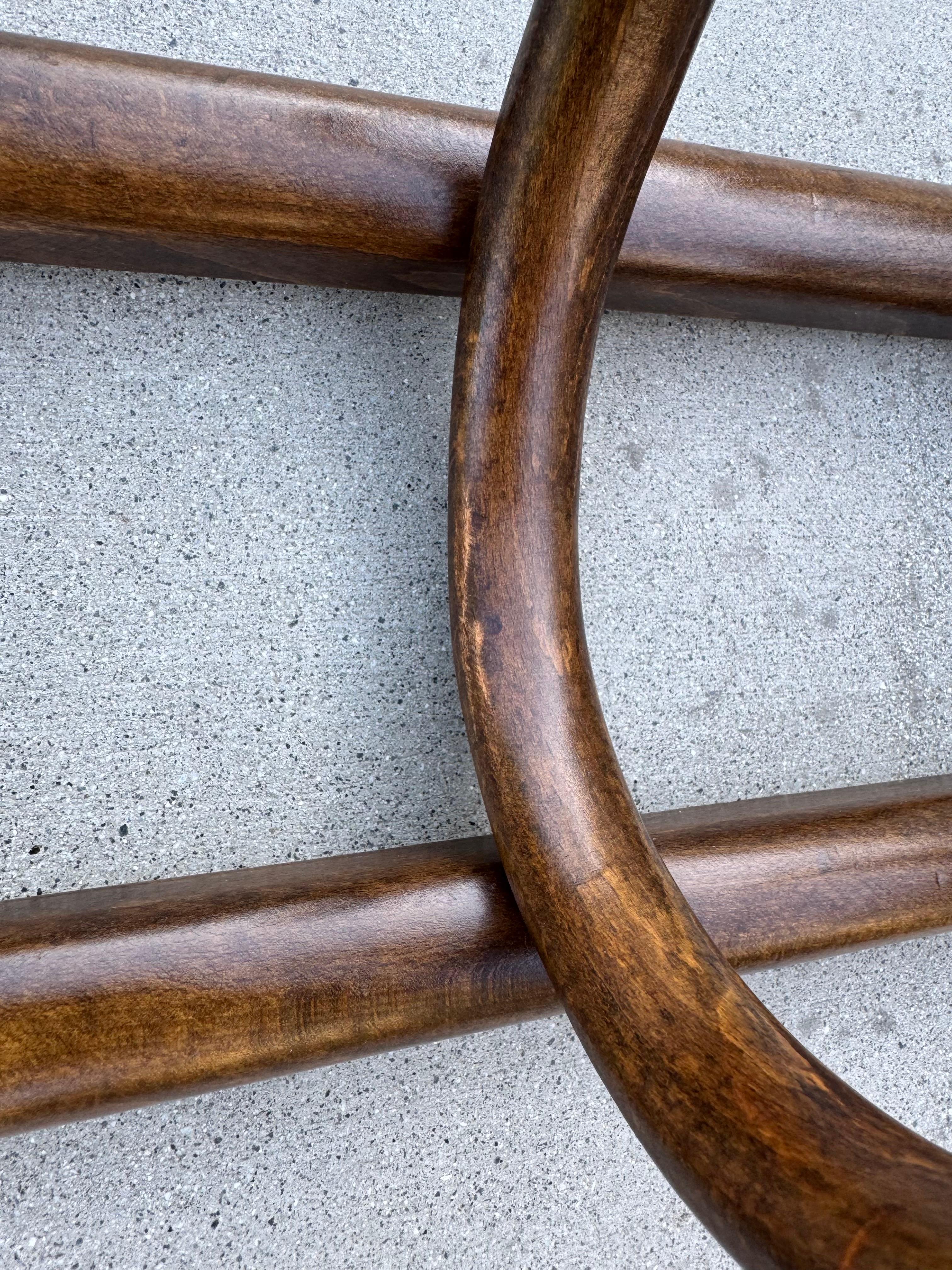 Appendiabiti da parete in legno curvato in stile Thonet con ganci curvi, 20° secolo in vendita 2