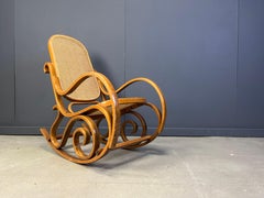 Vintage thonet style rocking chairs, 1960s