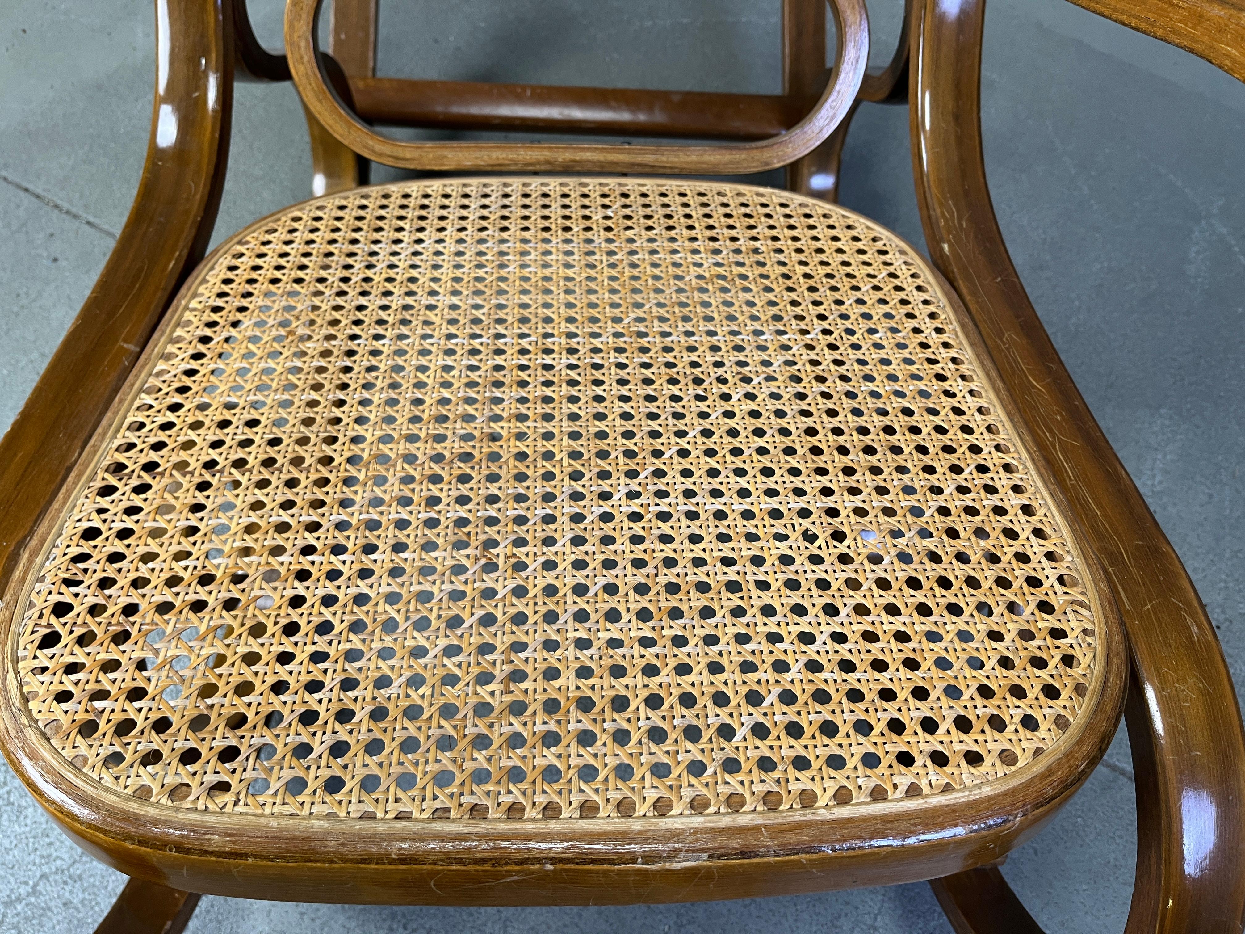 Belga Sedie a dondolo vintage in stile Thonet, anni '60 in vendita