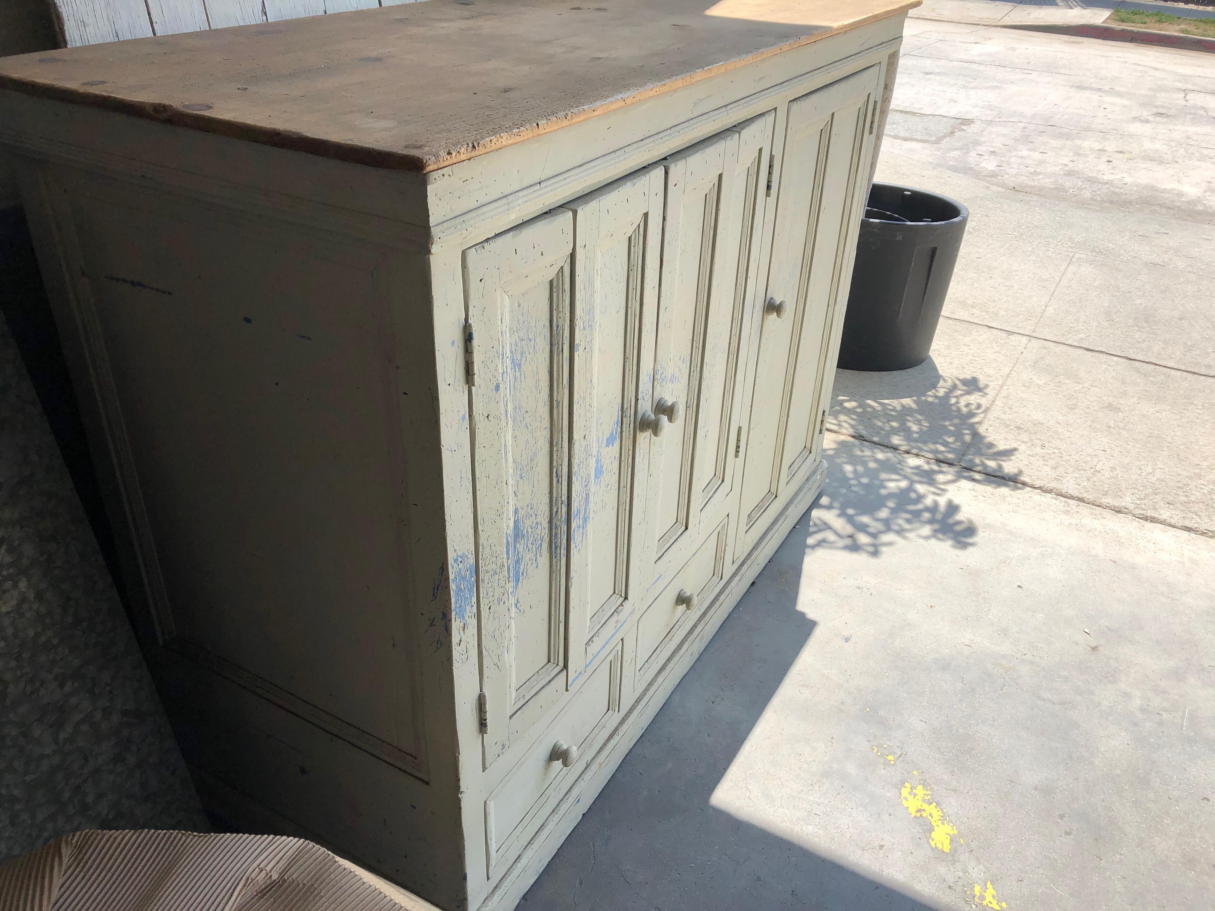 Vintage Three Door Cabinet In Good Condition For Sale In Los Angeles, CA