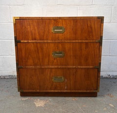 Vintage Three-Drawer "Campaigner" Dresser by Dixie Furniture