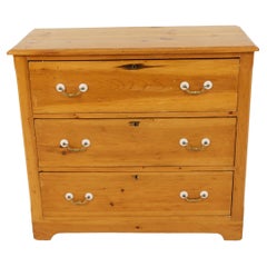 Vintage Three Drawer Pine Dresser, Chest of Drawers, Scotland 1930, H349