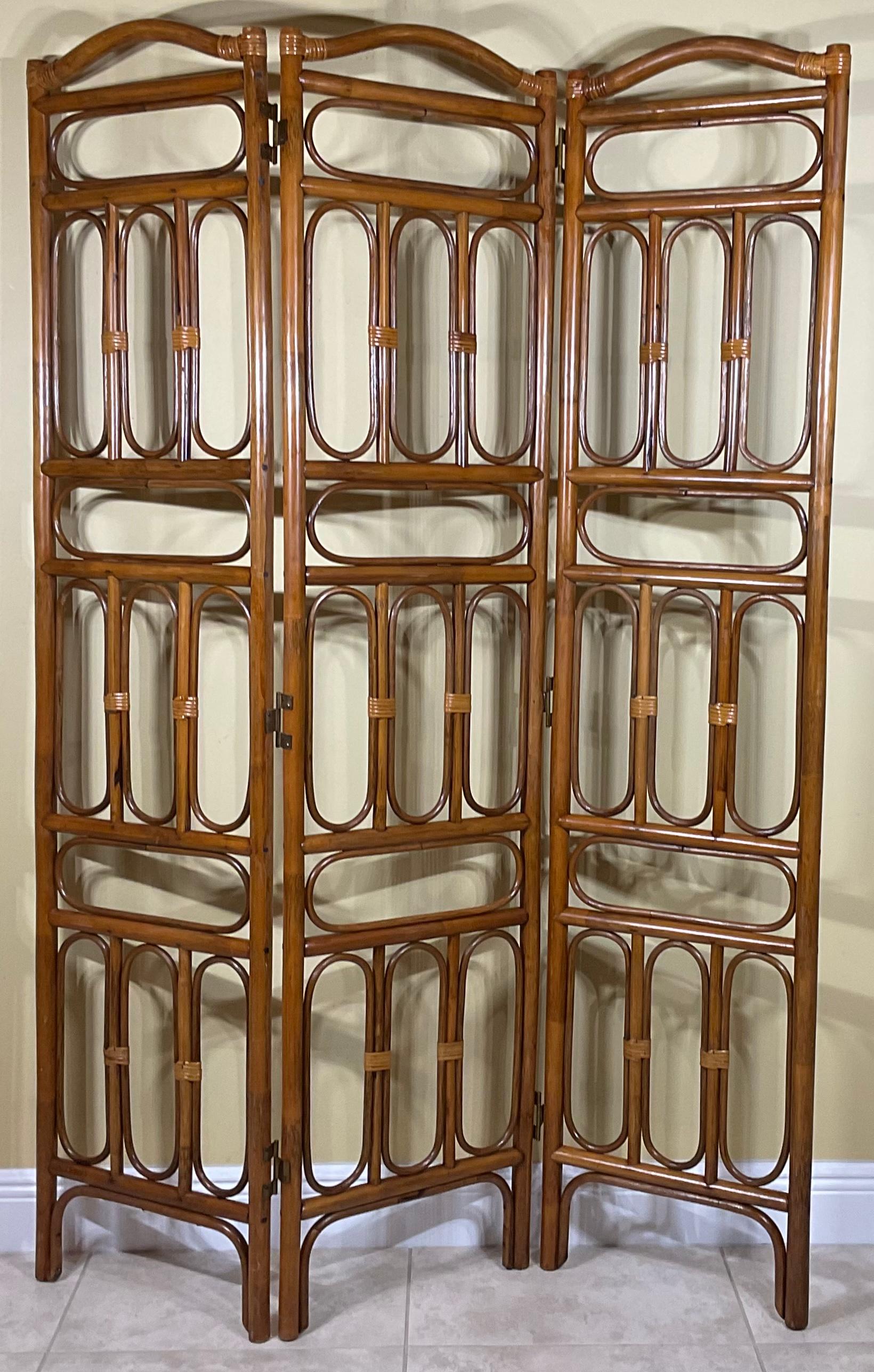 vintage bamboo room divider