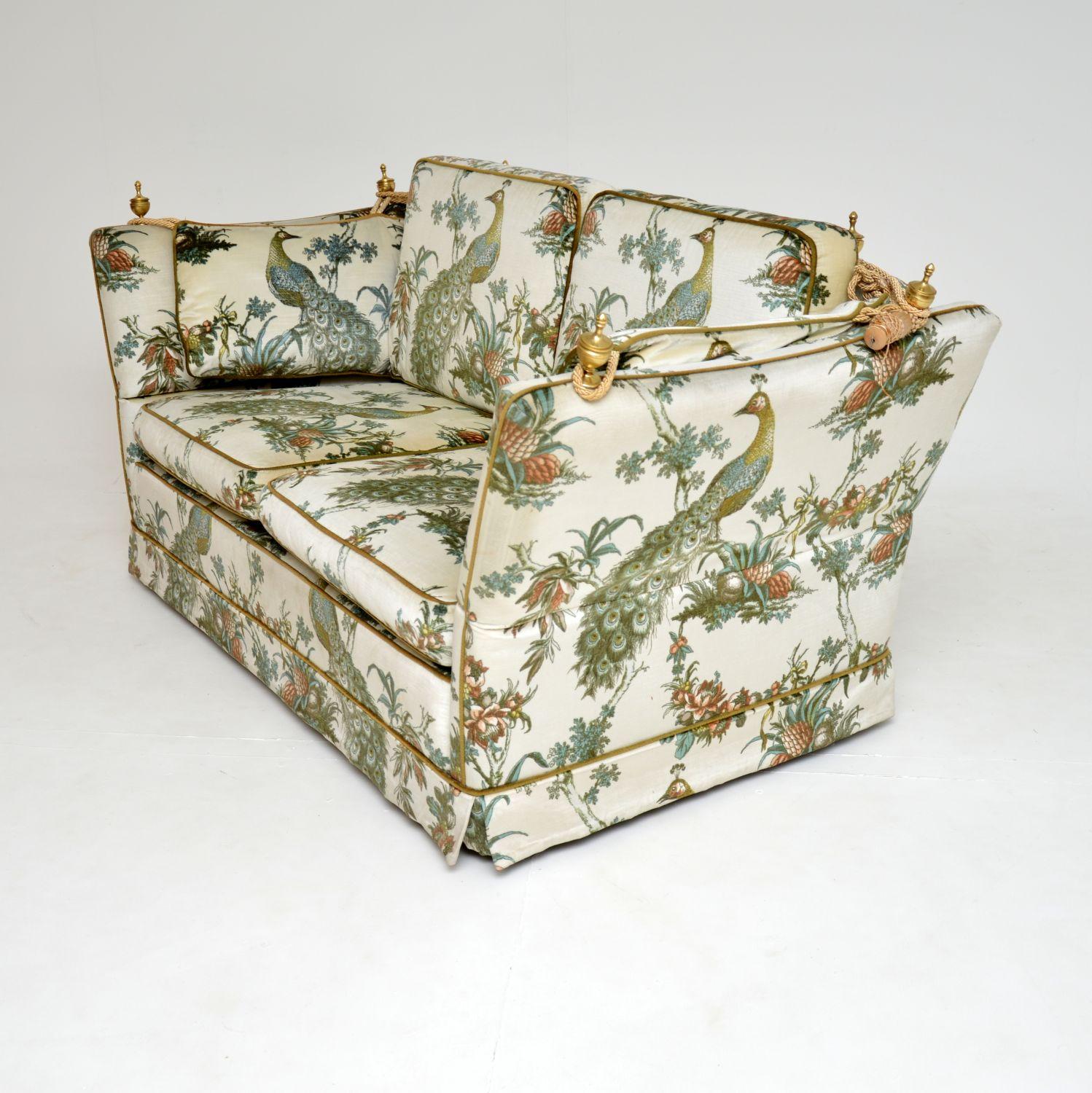 Velvet Vintage Three Piece Knoll Sofa Suite