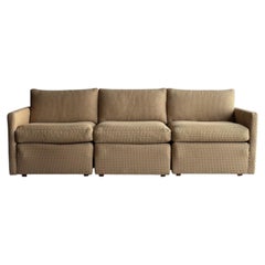 Vintage Three-Piece Modular Lounge Sectional Sofa, Charles Pfister for Knoll