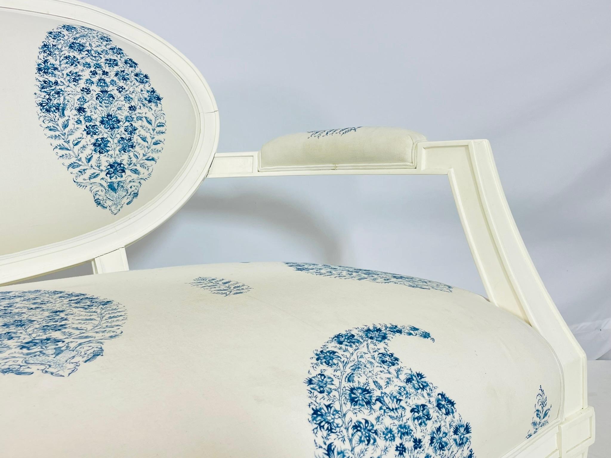 Vintage Three Seater Sofa by Brunschwig & Fils For Sale 7