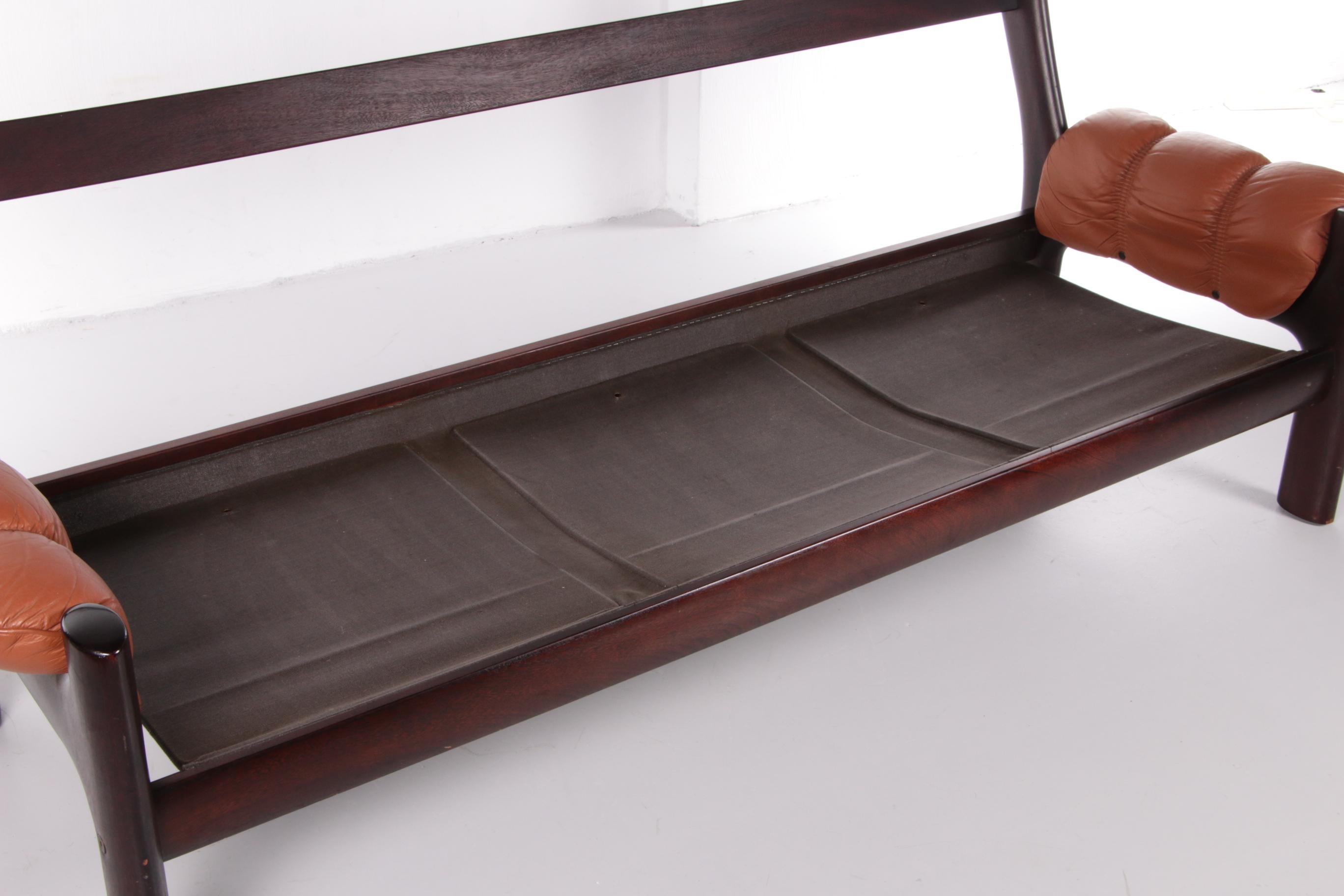 Leather Vintage Three Seater Sofa from Ekornes by Stressless 1970s