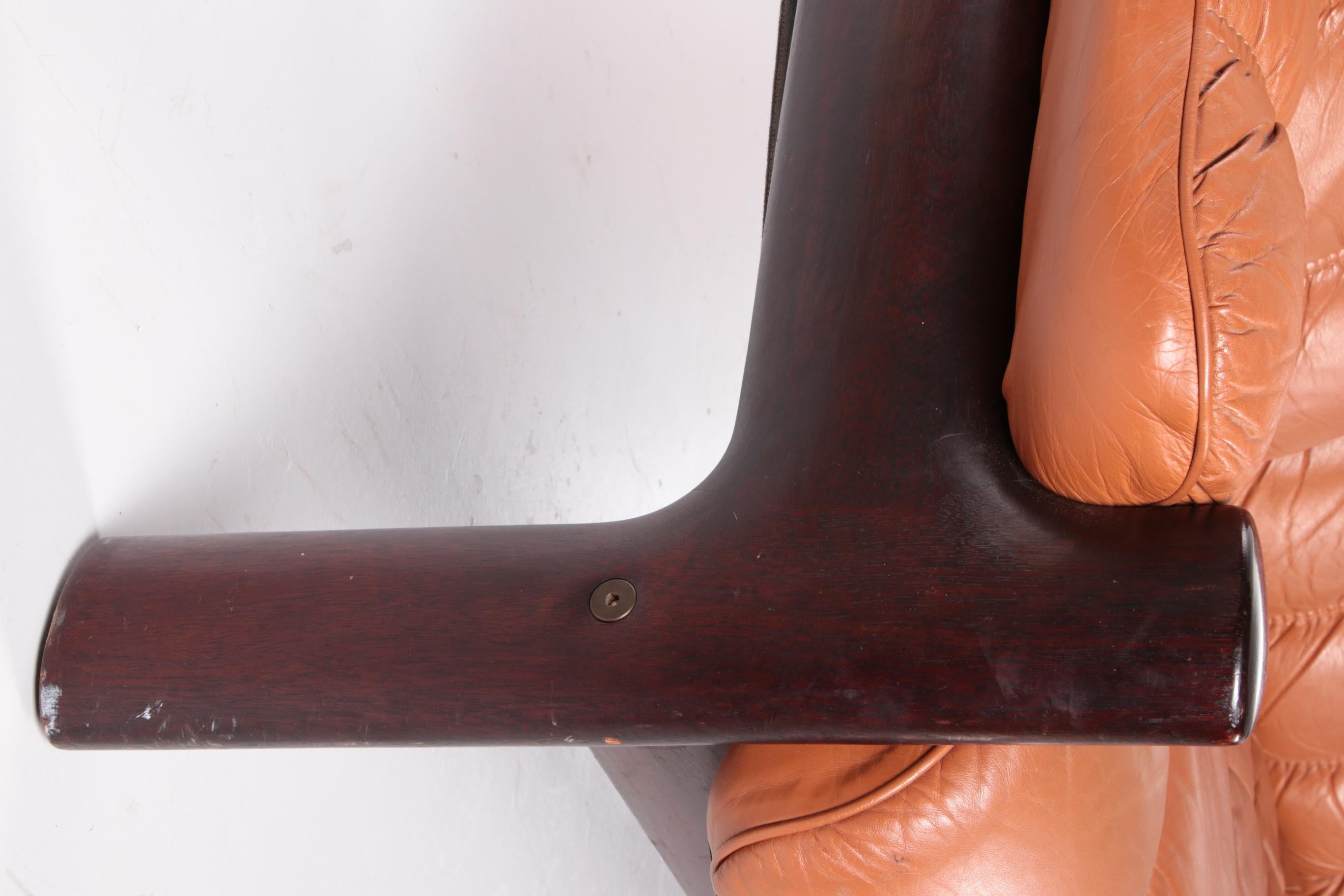 Vintage Three Seater Sofa from Ekornes by Stressless 1970s 1