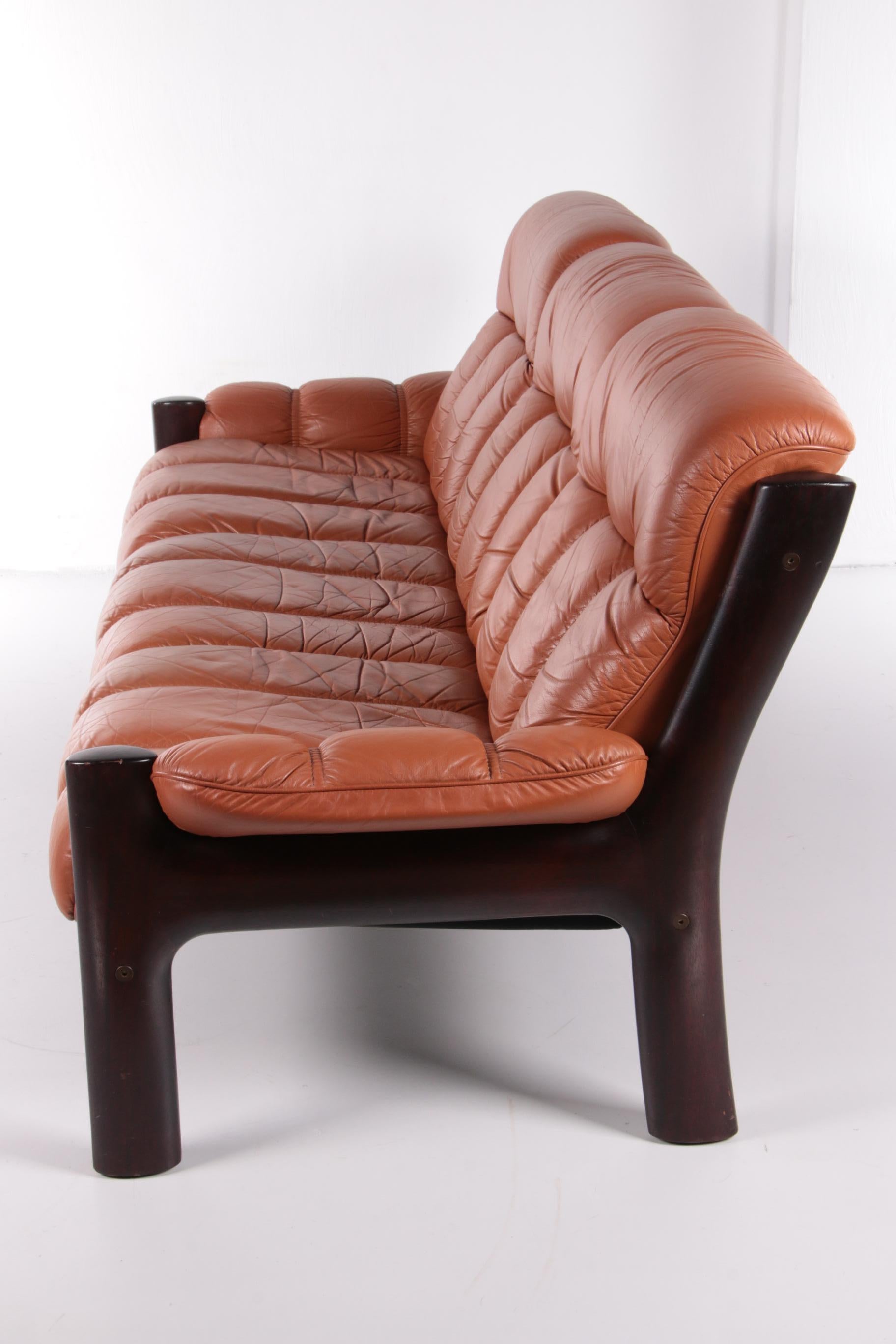 Vintage Three Seater Sofa from Ekornes by Stressless 1970s In Good Condition In Oirlo, LI