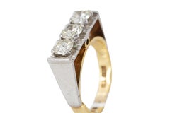 Vintage Three-Stone Diamond Ring
