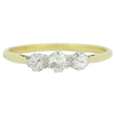 Vintage Three-Stone Diamond Ring