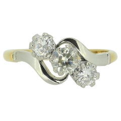Vintage Three-Stone Diamond Ring