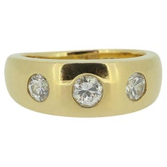 Vintage Three-Stone Diamond Ring