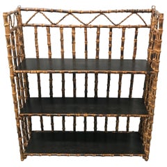 Vintage Three-Tier Bamboo Wall Hanging Shelf