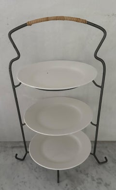 Vintage Three-Tier Country Style Afternoon Tea, Cake, or Pastry Stand