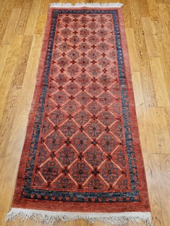 Vintage Tibetan Area Rug with in Allover Geometric Pattern
