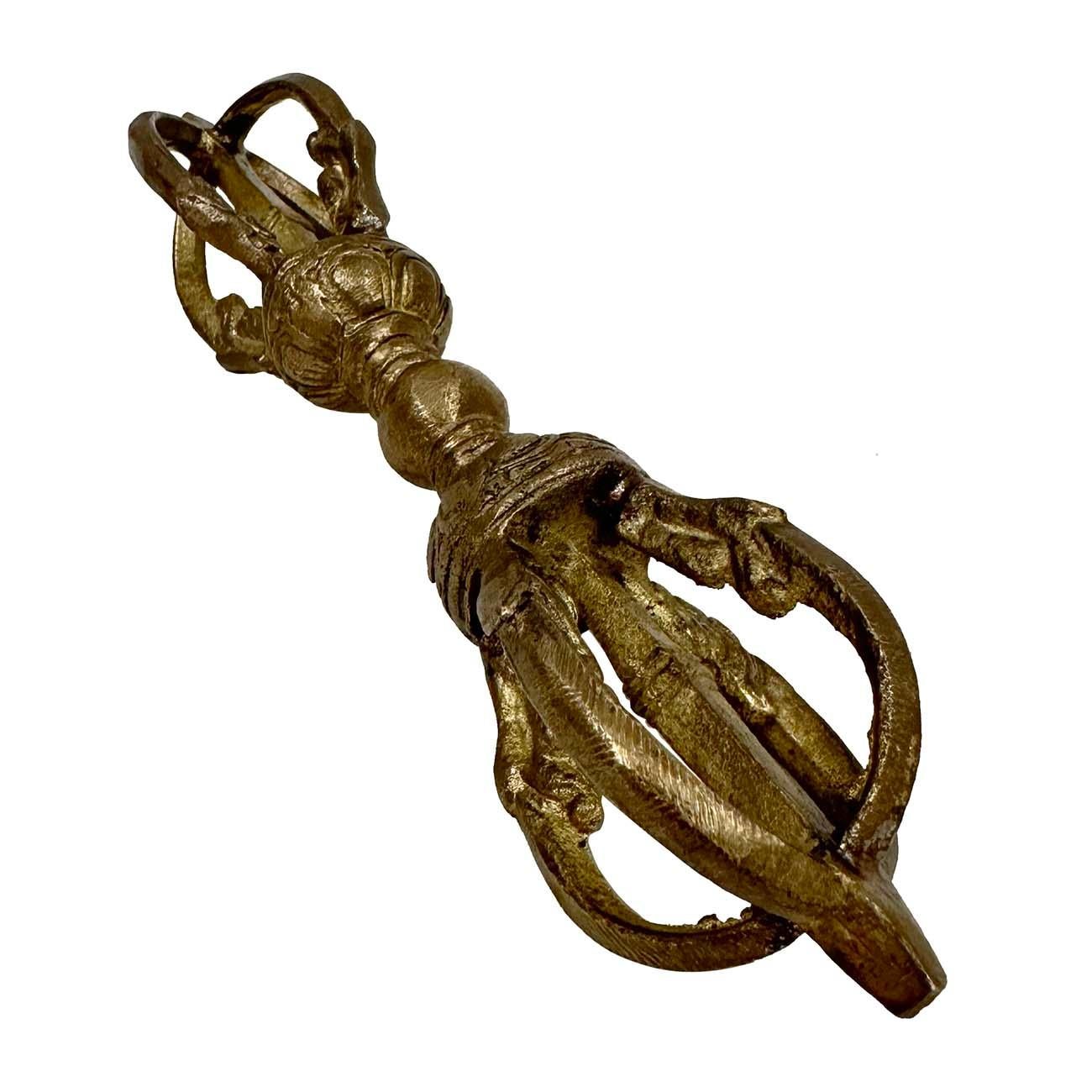Vintage tibetischen Messing Dharma Instrument im Zustand „Gut“ im Angebot in Pomona, CA