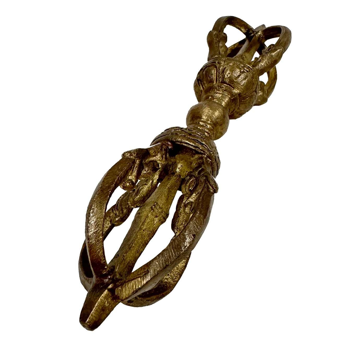 Vintage tibetischen Messing Dharma Instrument (20. Jahrhundert) im Angebot