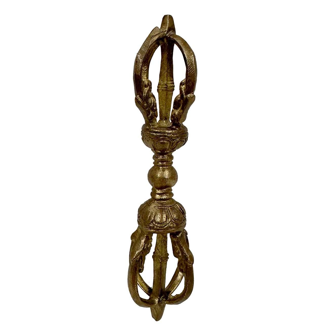 Vintage tibetischen Messing Dharma Instrument im Angebot 1
