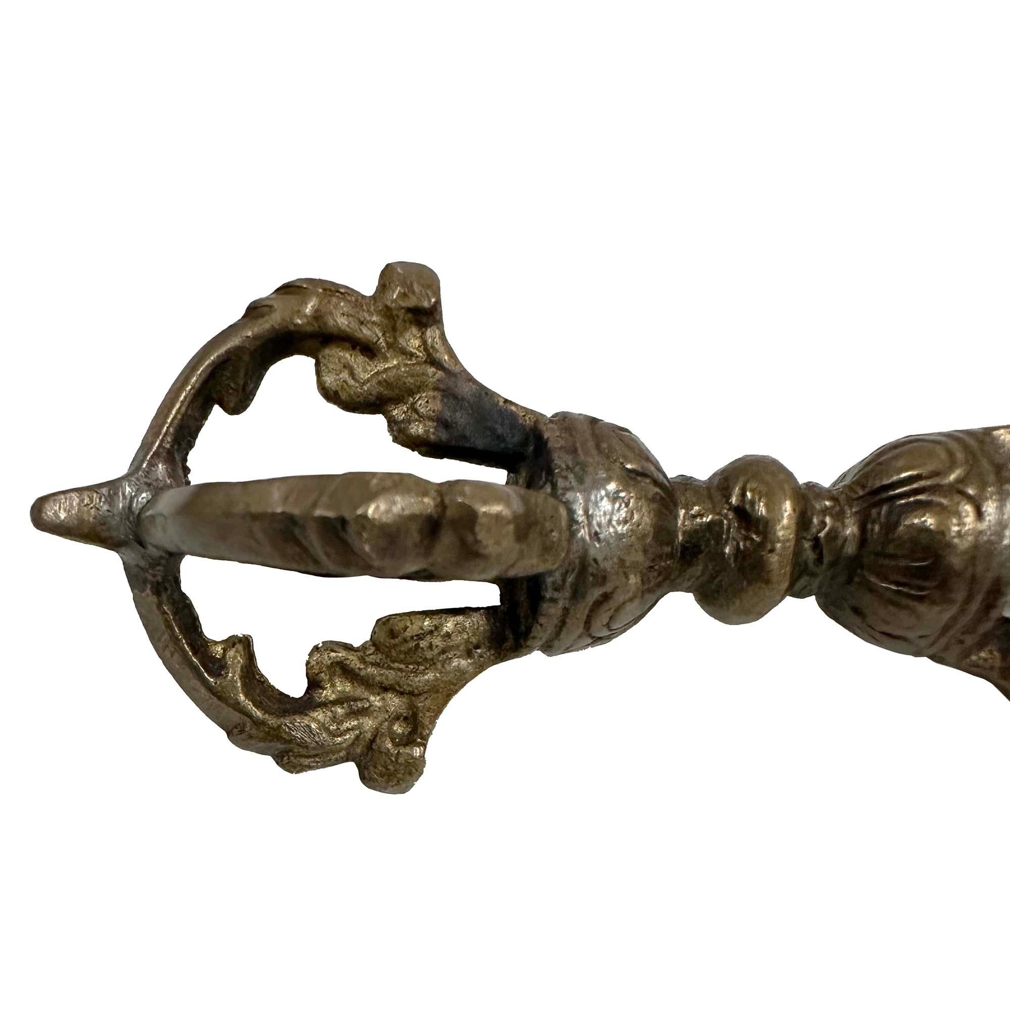 Vintage Tibetan Brass Dharma Instrument For Sale 1