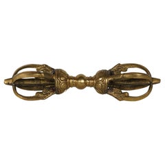 Vintage Tibetan Brass Dharma Instrument