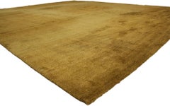 Tappeto tibetano vintage marrone con stile minimalista