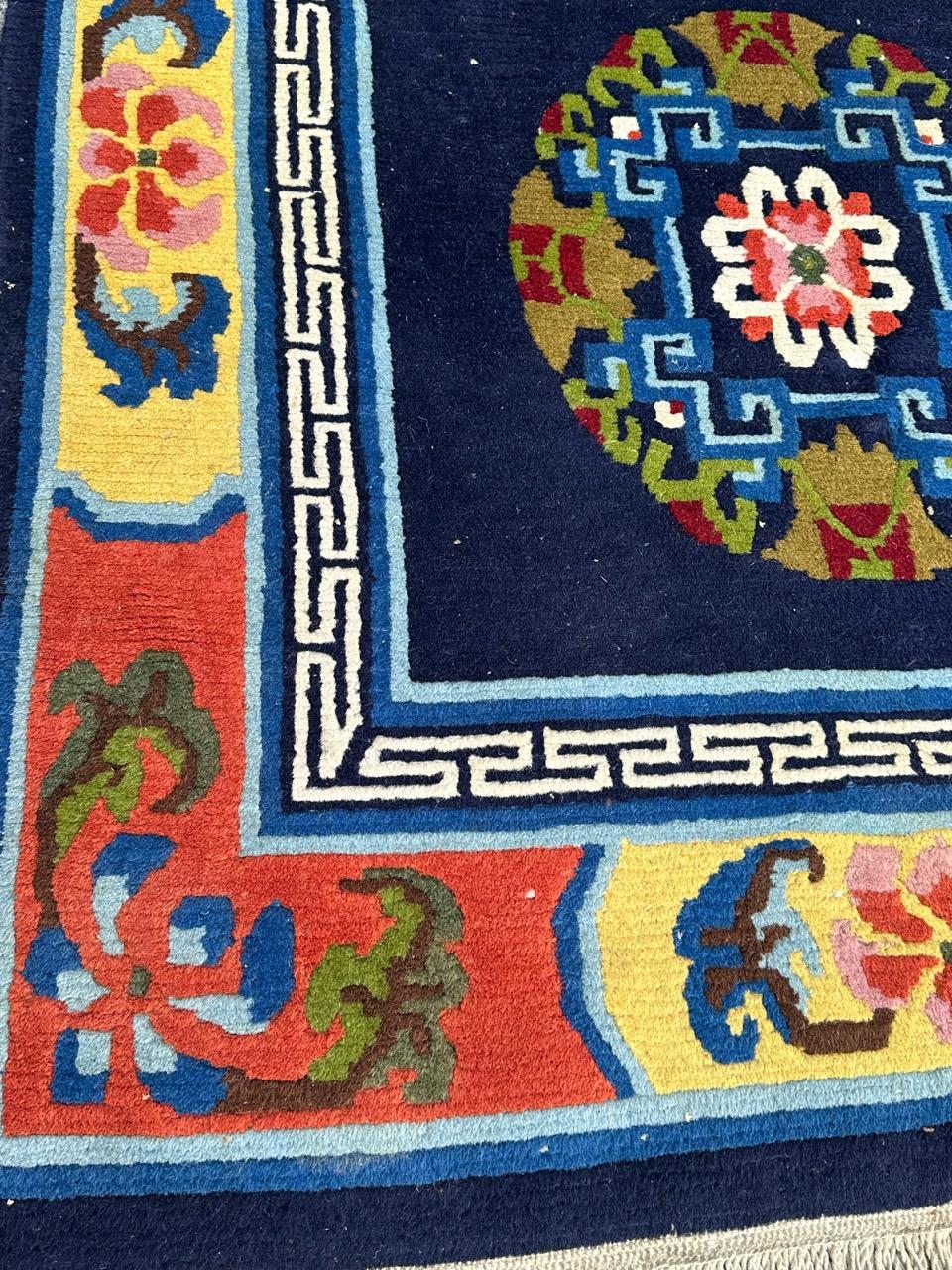 Vintage Tibetan Chinese Rug For Sale 3