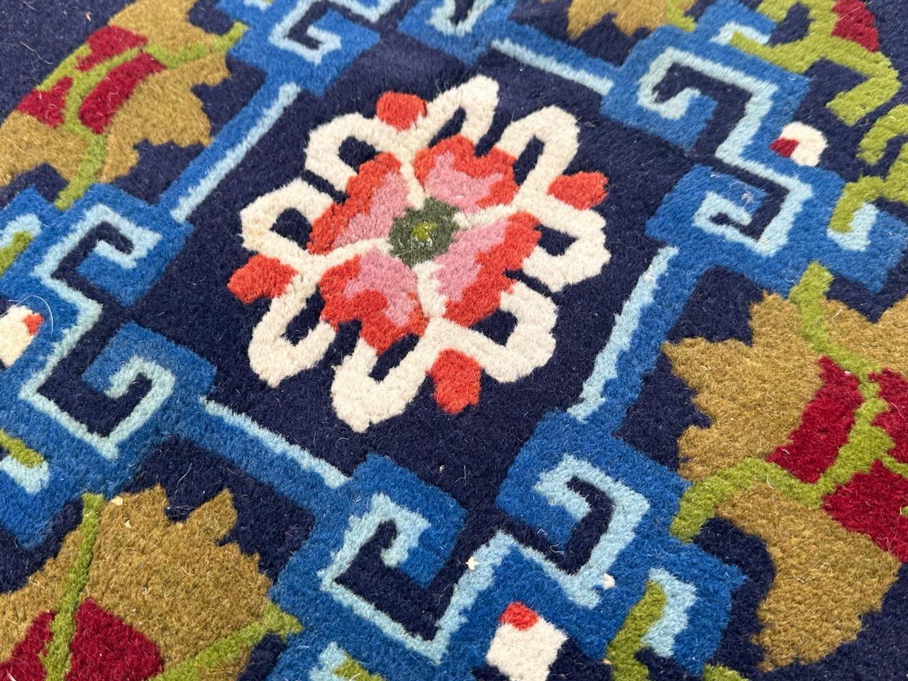 Vintage Tibetan Chinese Rug For Sale 6