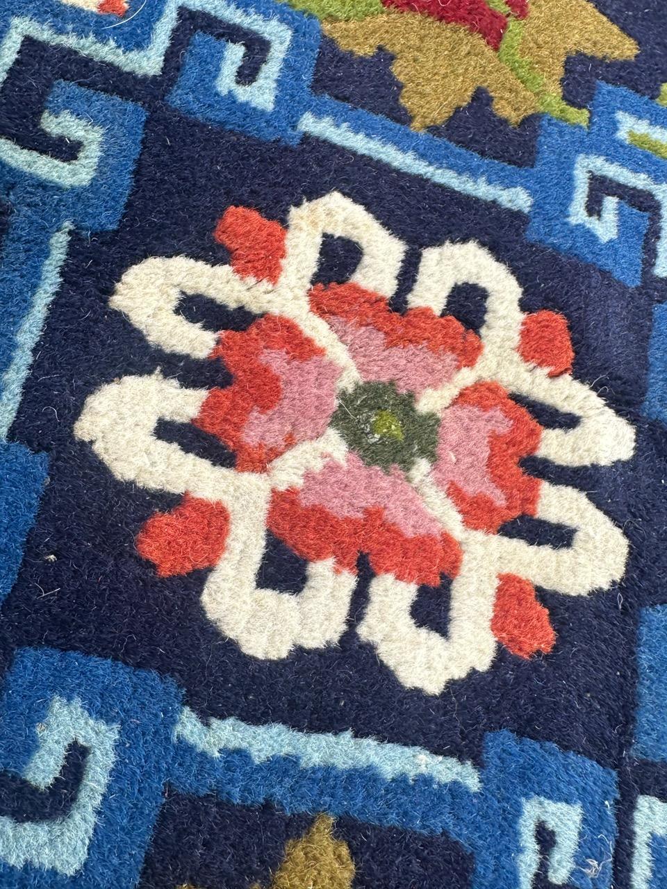 Vintage Tibetan Chinese Rug For Sale 11