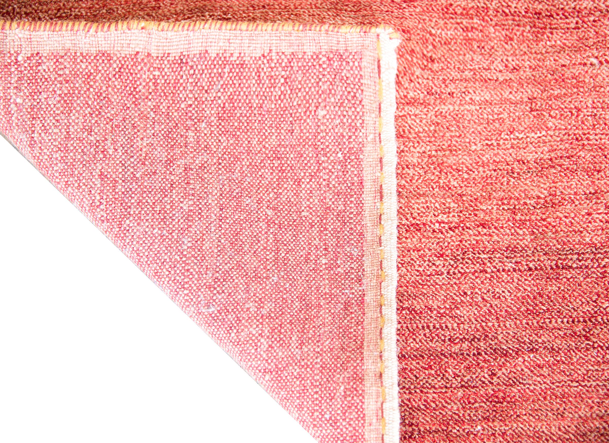 Vintage Tibetan Hand-Knotted Rug For Sale 7