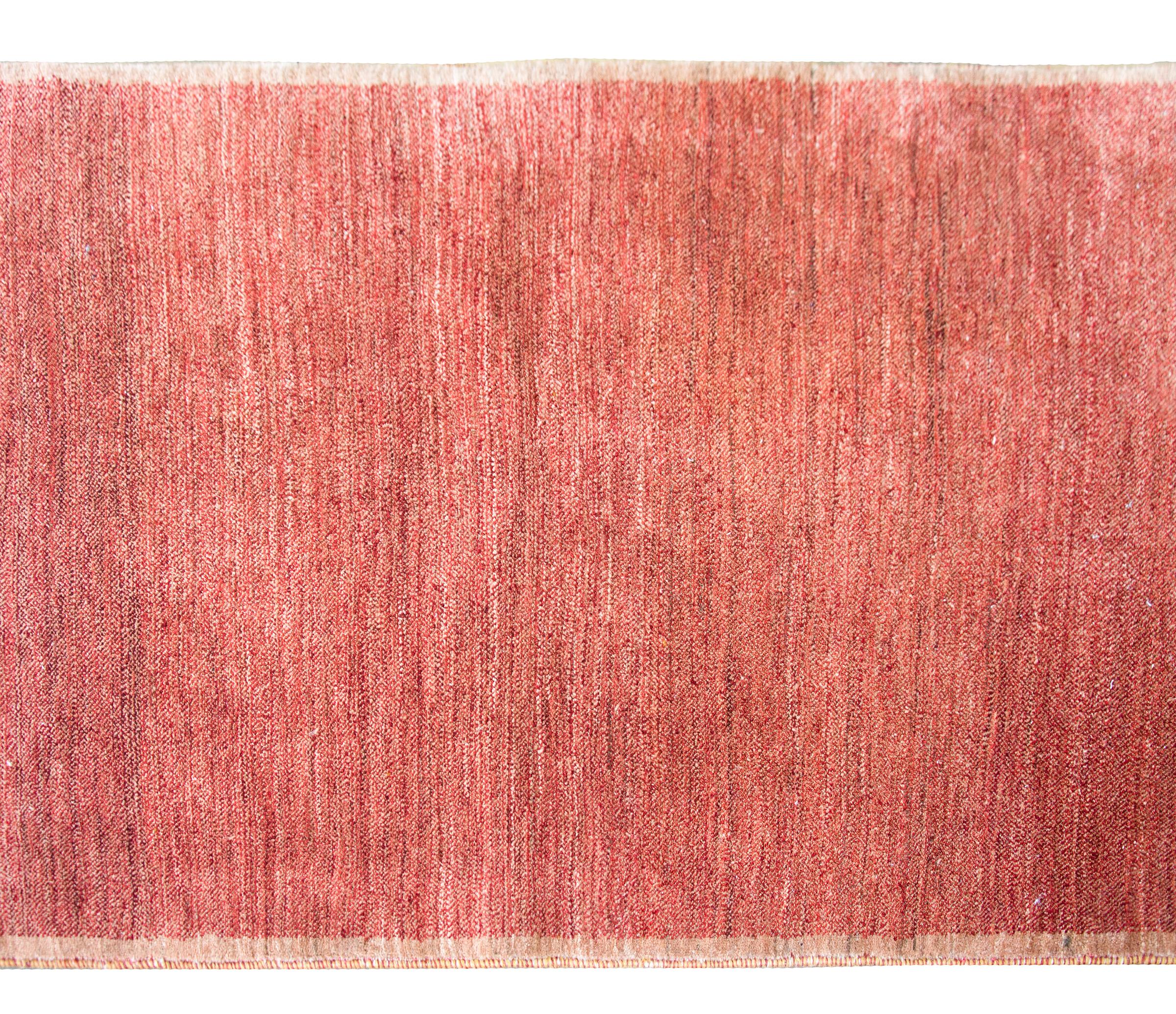Modern Vintage Tibetan Hand-Knotted Rug For Sale