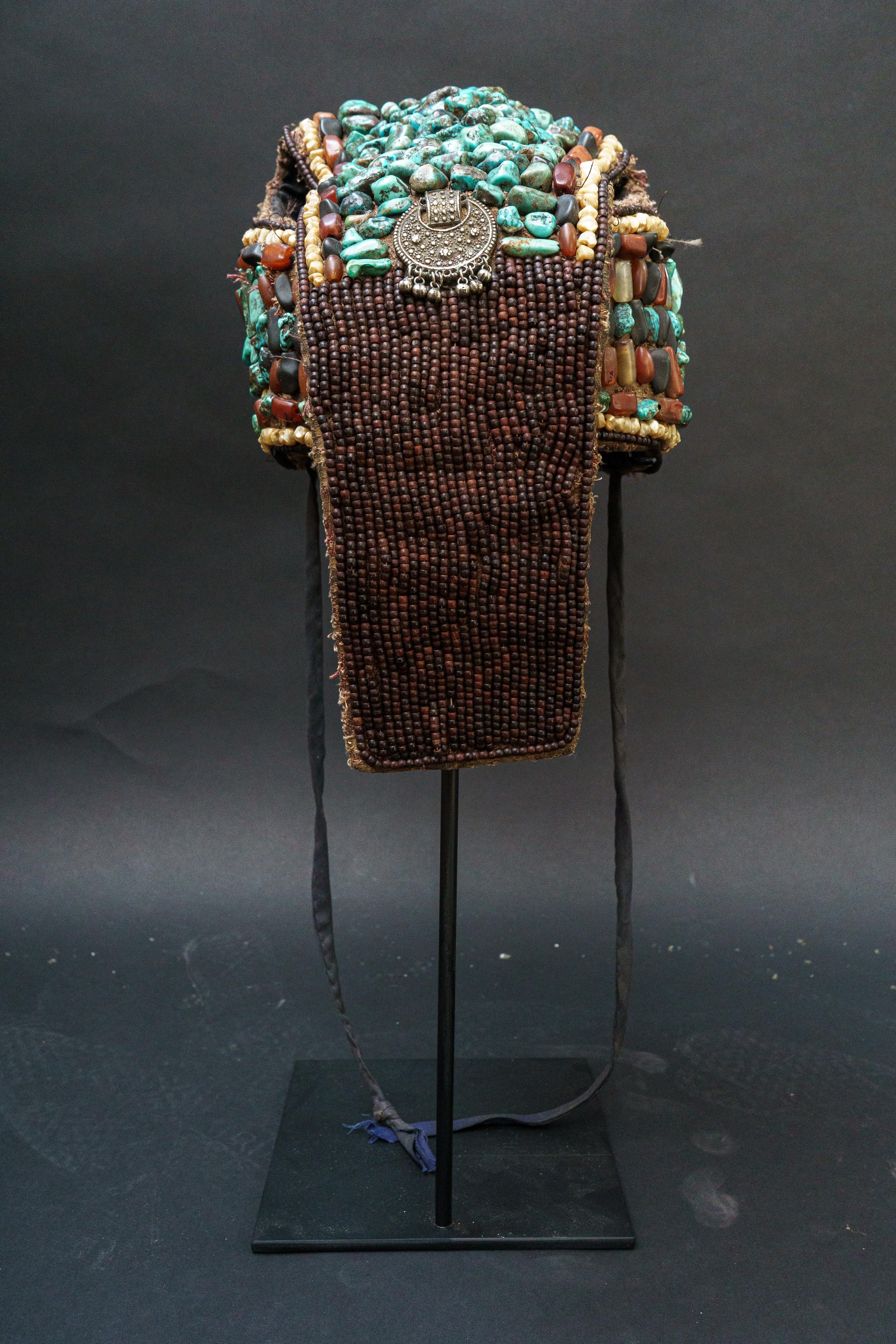 Metal Vintage Tibetan Headdress For Sale