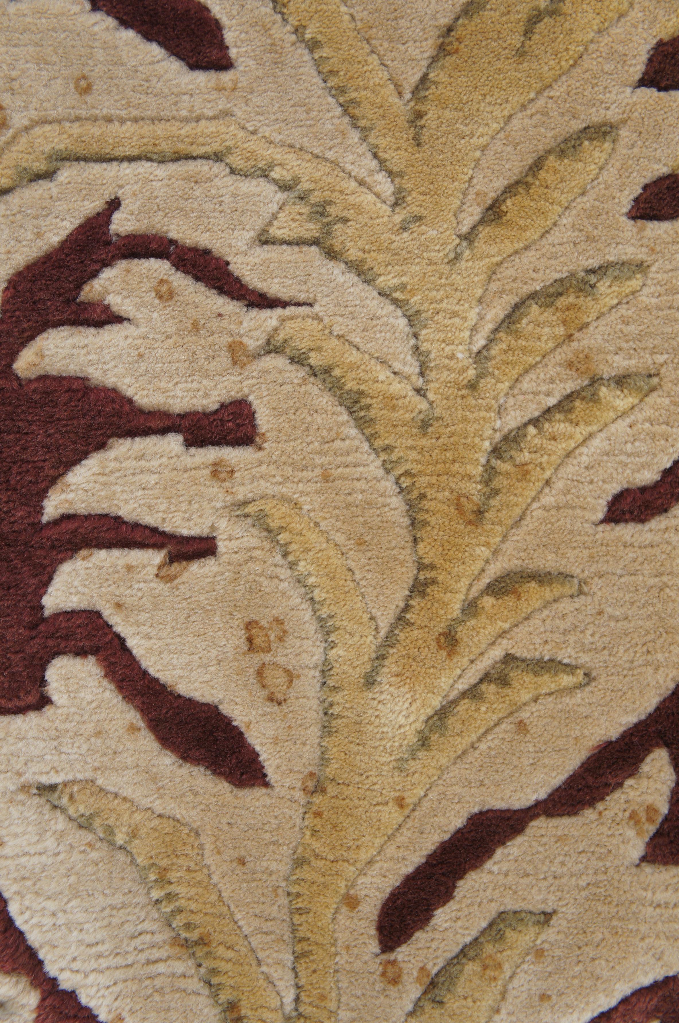 Wool Vintage Tibetan Indo Nepal Oriental Handwoven Area Rug Carpet For Sale