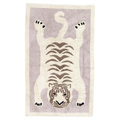 Vintage Tibetan Lion Rug 3’1" x 5’0"