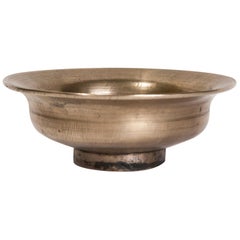 Retro Tibetan / Nepali Tsampa Bowl, Bronze, Mid-20th Century