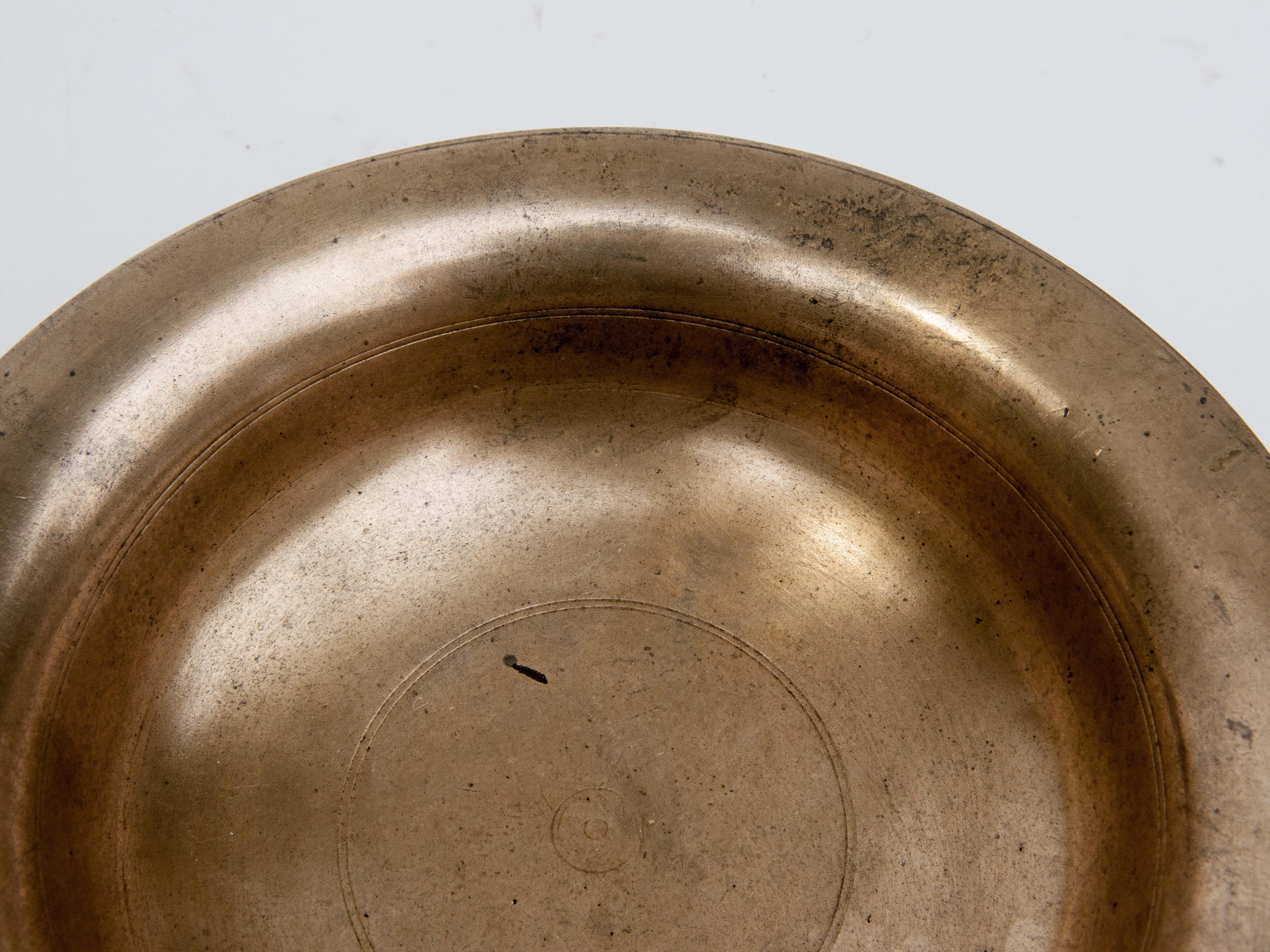 Vintage Tibetan / Nepali Tsampa Bowl, Bronze, Nepal, Early to Mid-20th Century 6