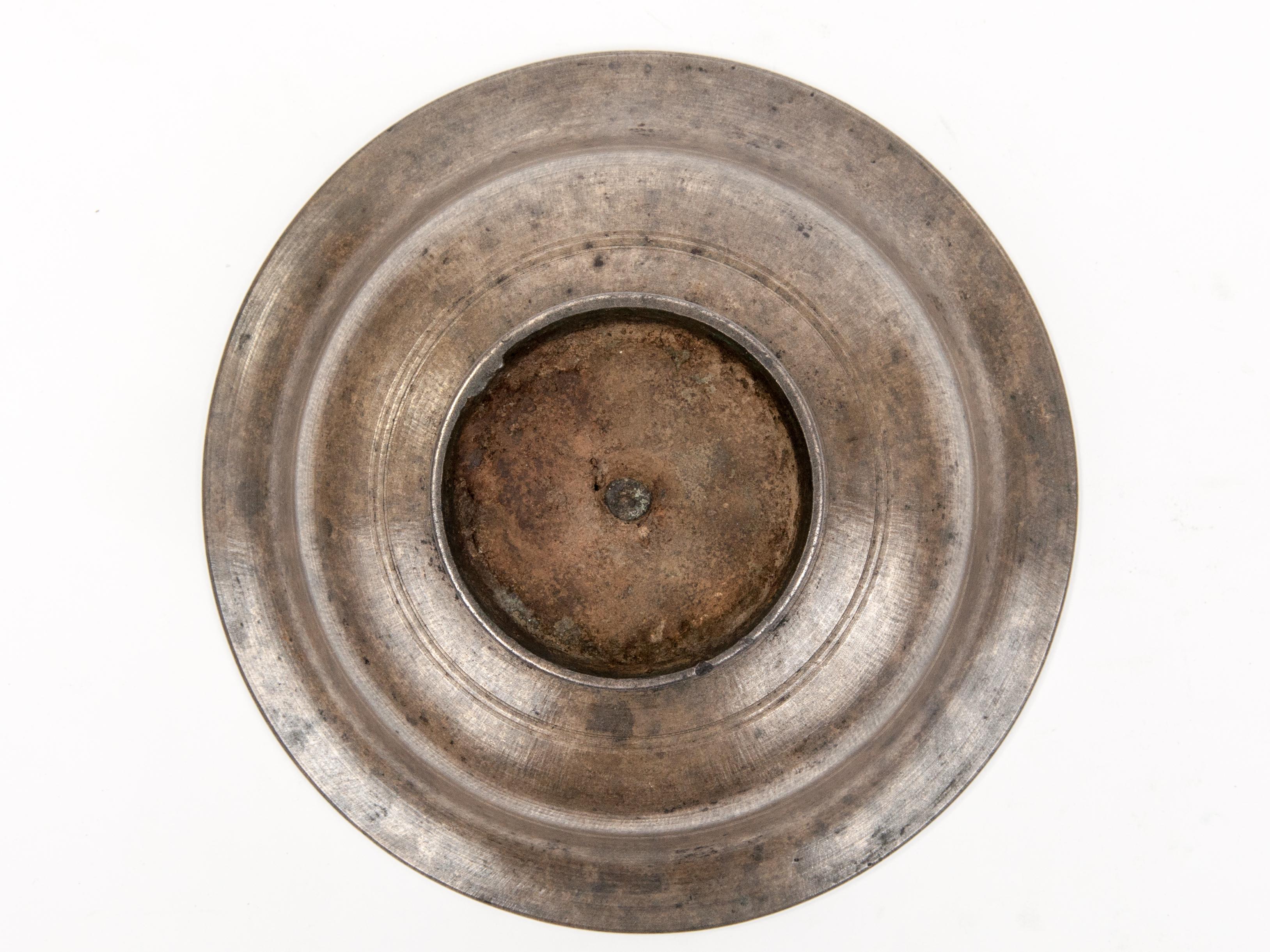 Vintage Tibetan / Nepali Tsampa Bowl, Bronze, Nepal, Early to Mid-20th Century 4