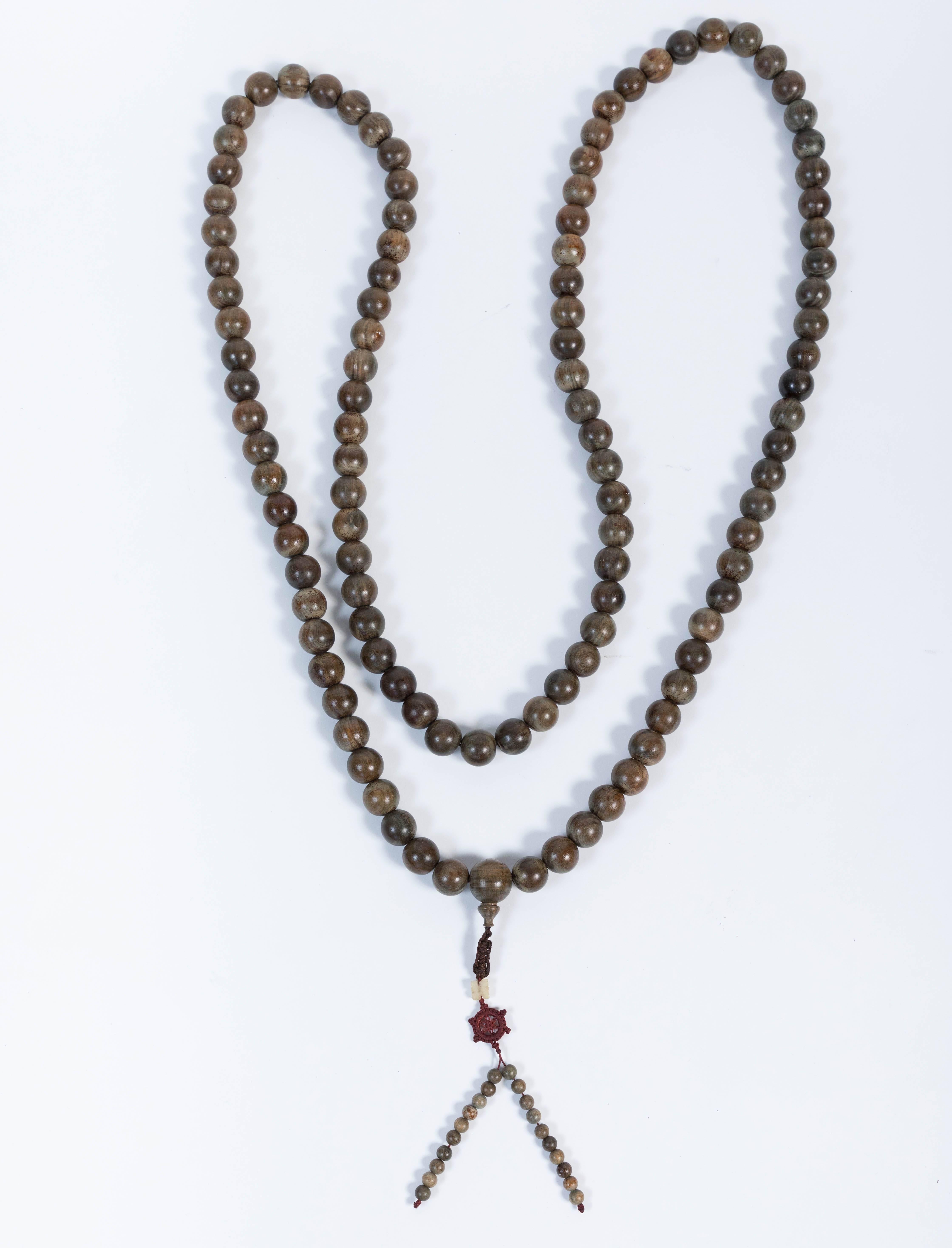 Jade Vintage Tibetan Prayer Beads 'Malas'