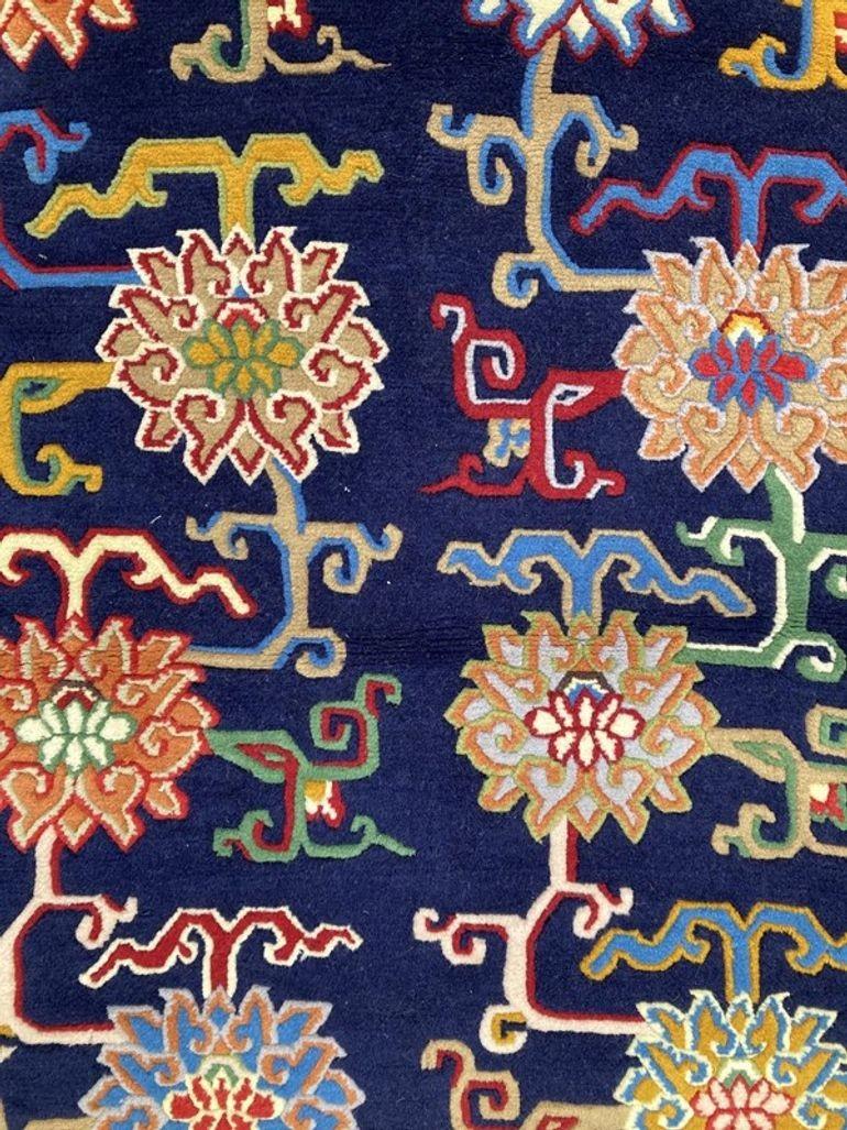 Vintage Tibetan Rug 1.75m x 0.91m For Sale 6