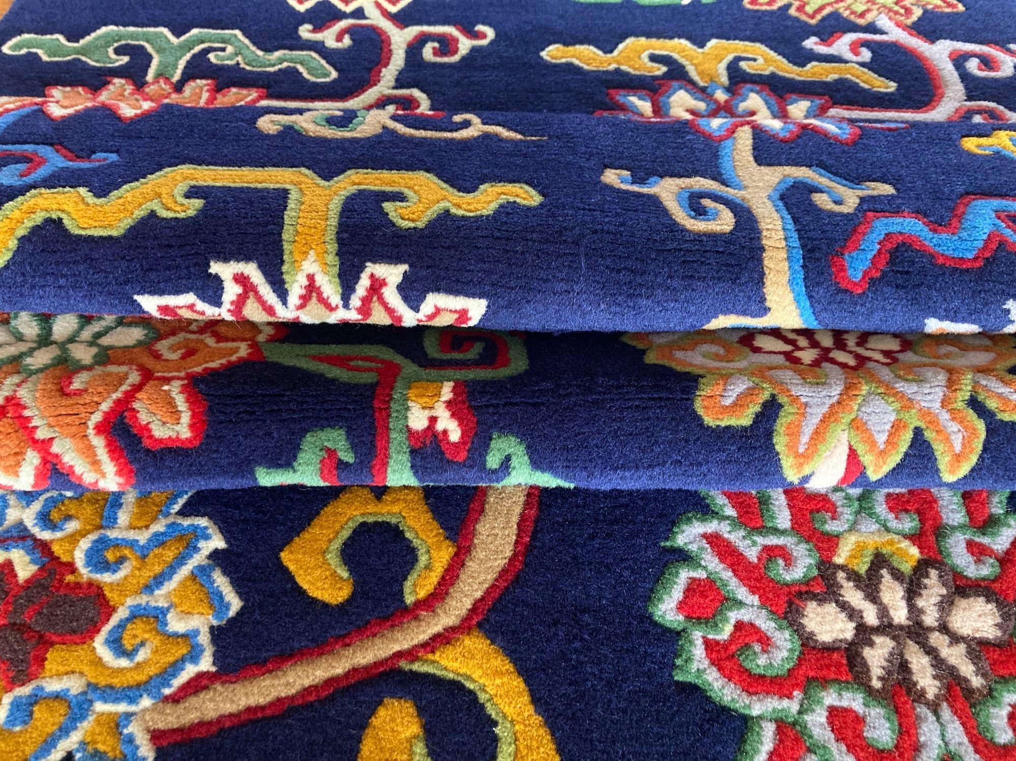 Vintage Tibetan Rug 1.75m x 0.91m For Sale 7
