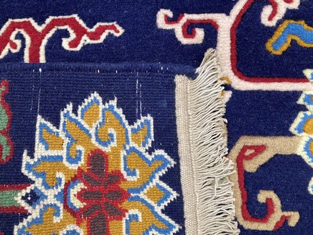 Vintage Tibetan Rug 1.75m x 0.91m For Sale 9