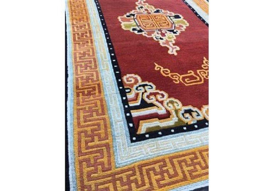Tibetischer Vintage-Teppich 2,11 m X 1,24 m im Angebot 3