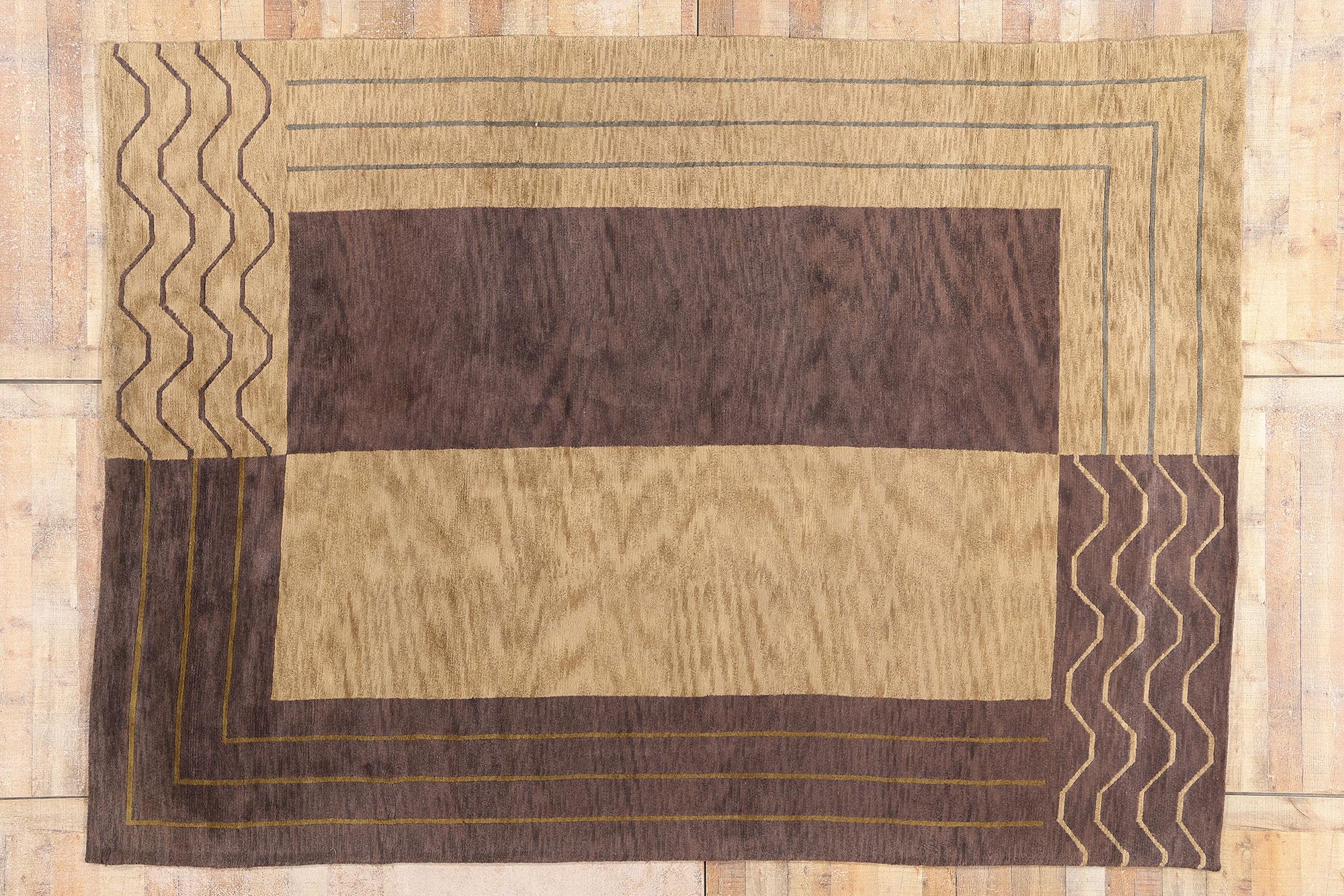Tapis tibétain des années 1970 au style The Moderns en vente 2