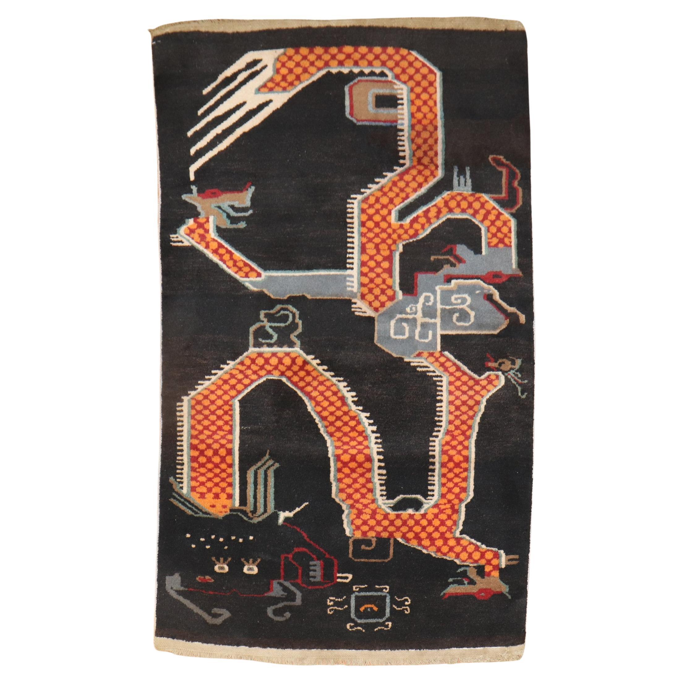 Vintage Tibetan Scatter Carpet