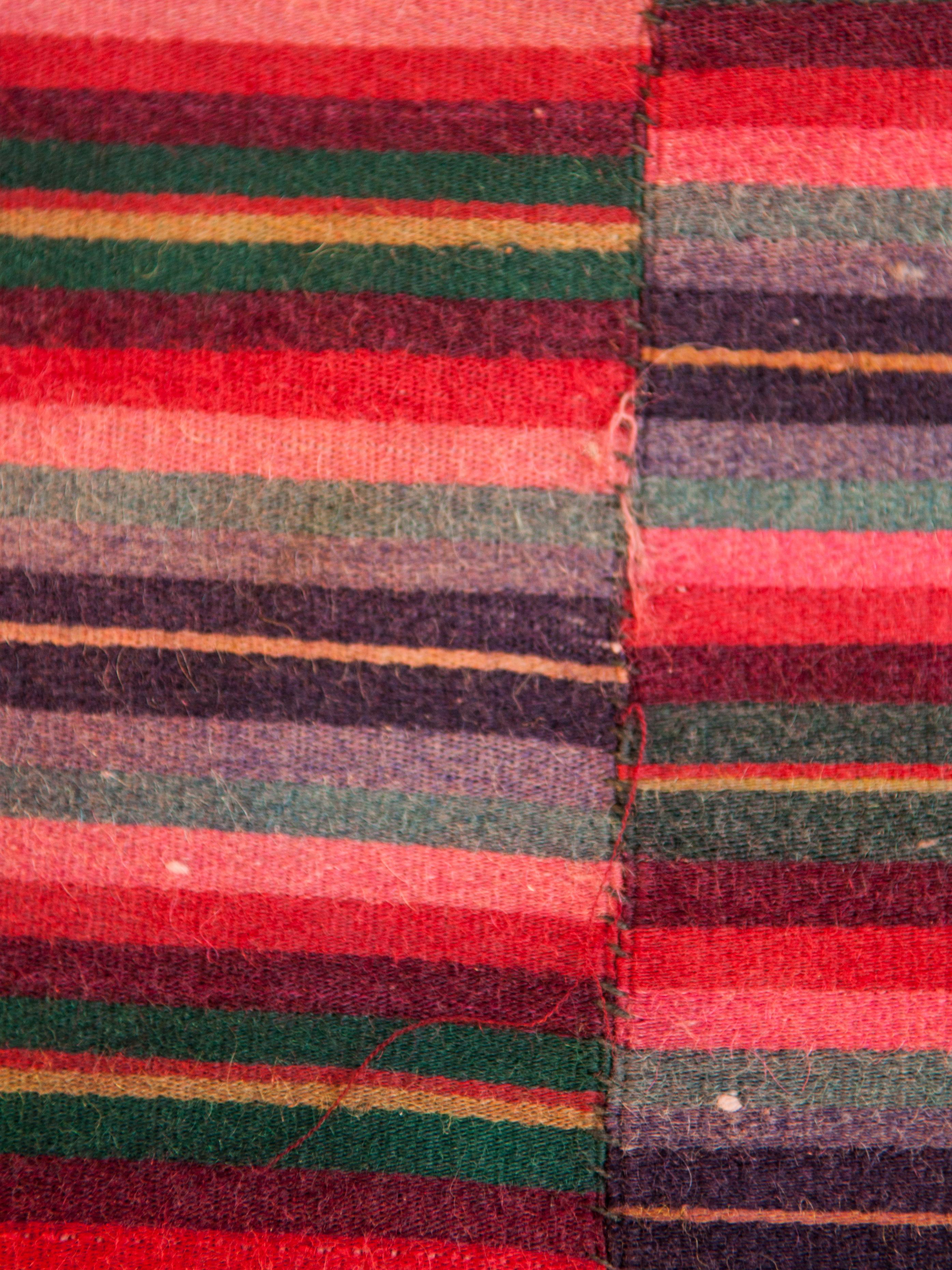 Vintage Tibetan Style Blanket from Bhutan, Wool, Mid-20th Century 3